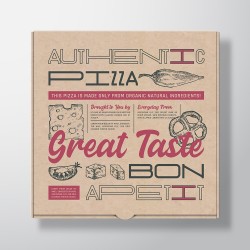 Baskılı Kraft Pizza Kutusu