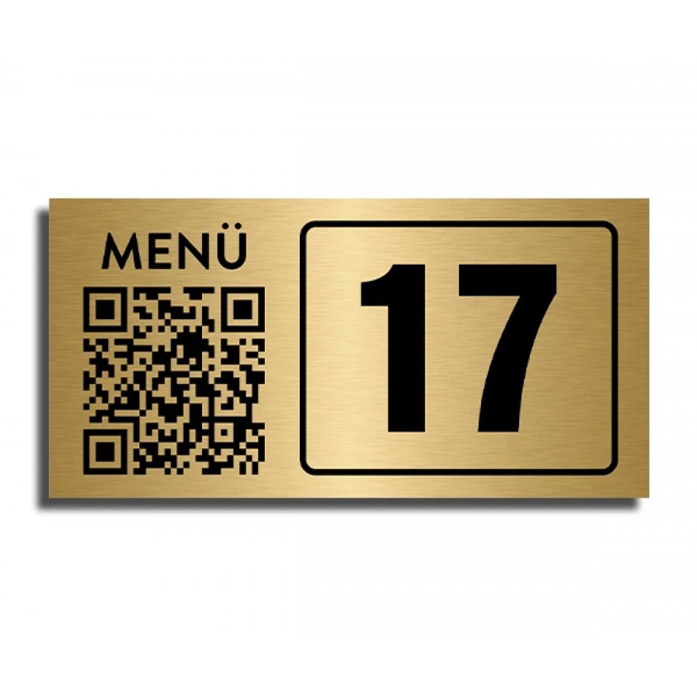 Metal QR Kod Menü Standı