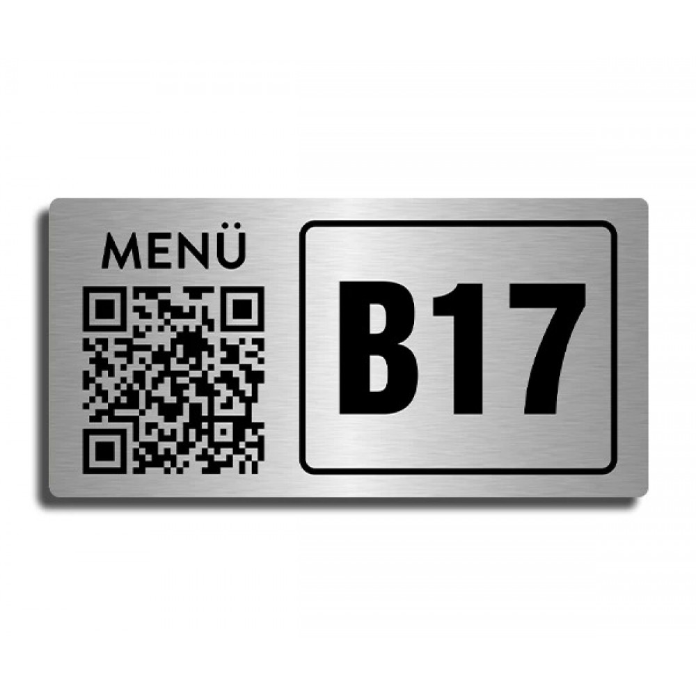 Metal QR Kod Menü Standı