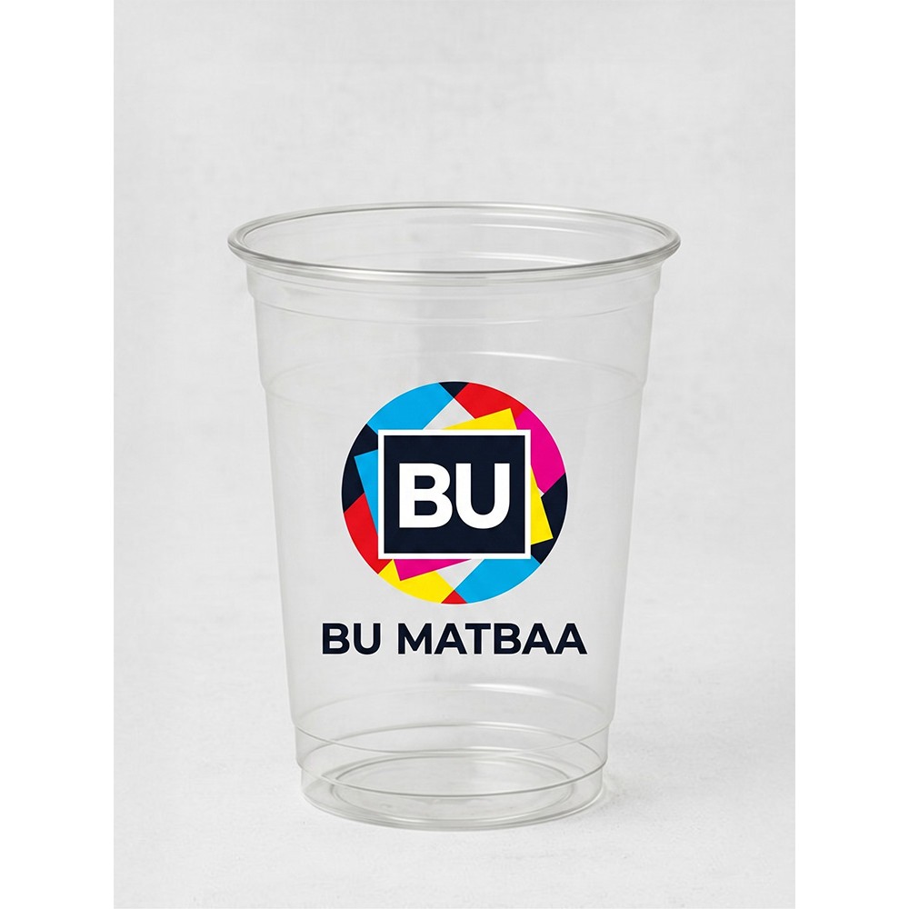 12 oz 350 cc Baskılı Pet Bardak