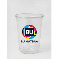 12 oz 350 cc Baskılı Pet Bardak