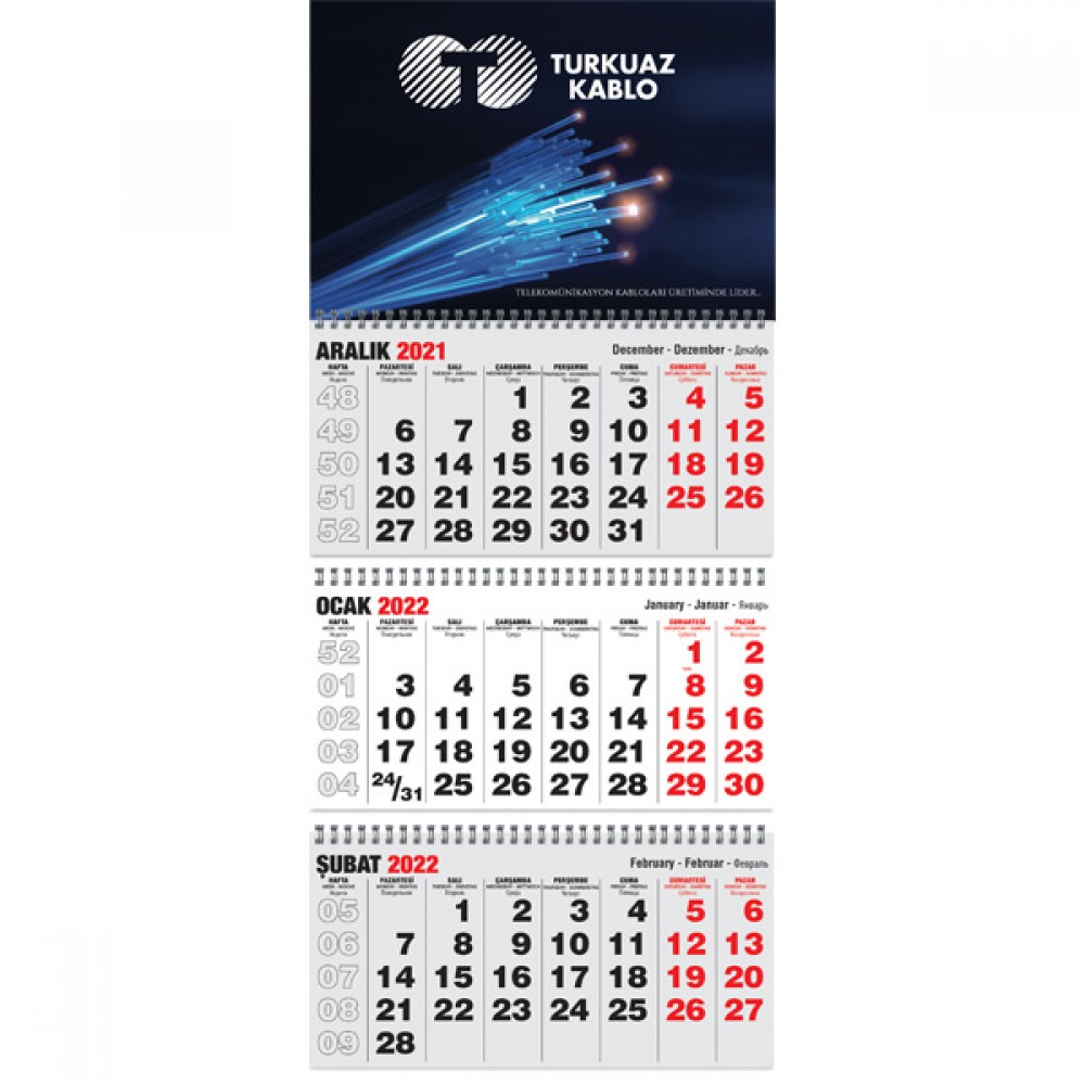 22 Klasik Taslama Gemici Takvim