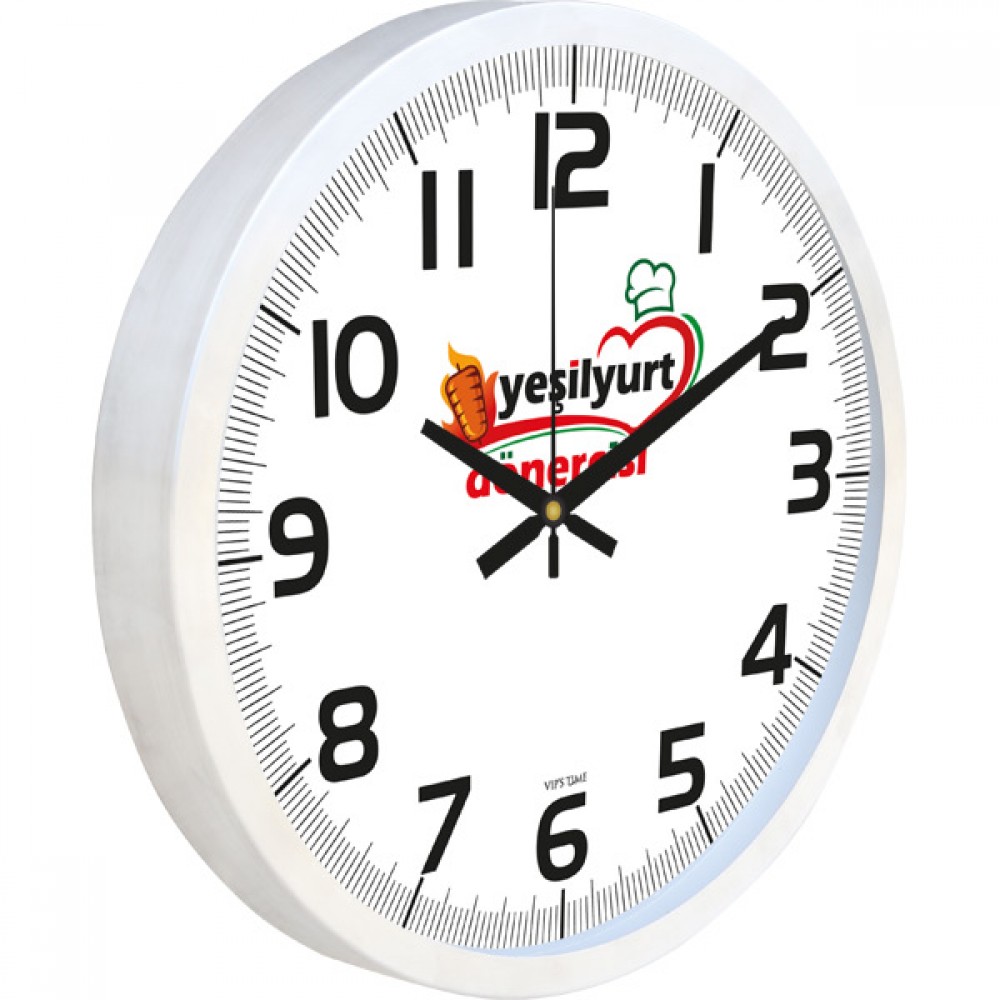 V30-970-B Alüminyum Duvar Saati