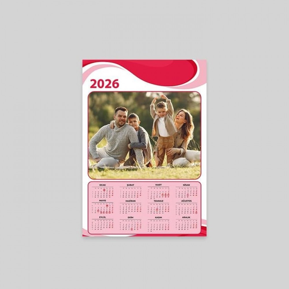 General Calendar - Single Sheet Wall Calendar