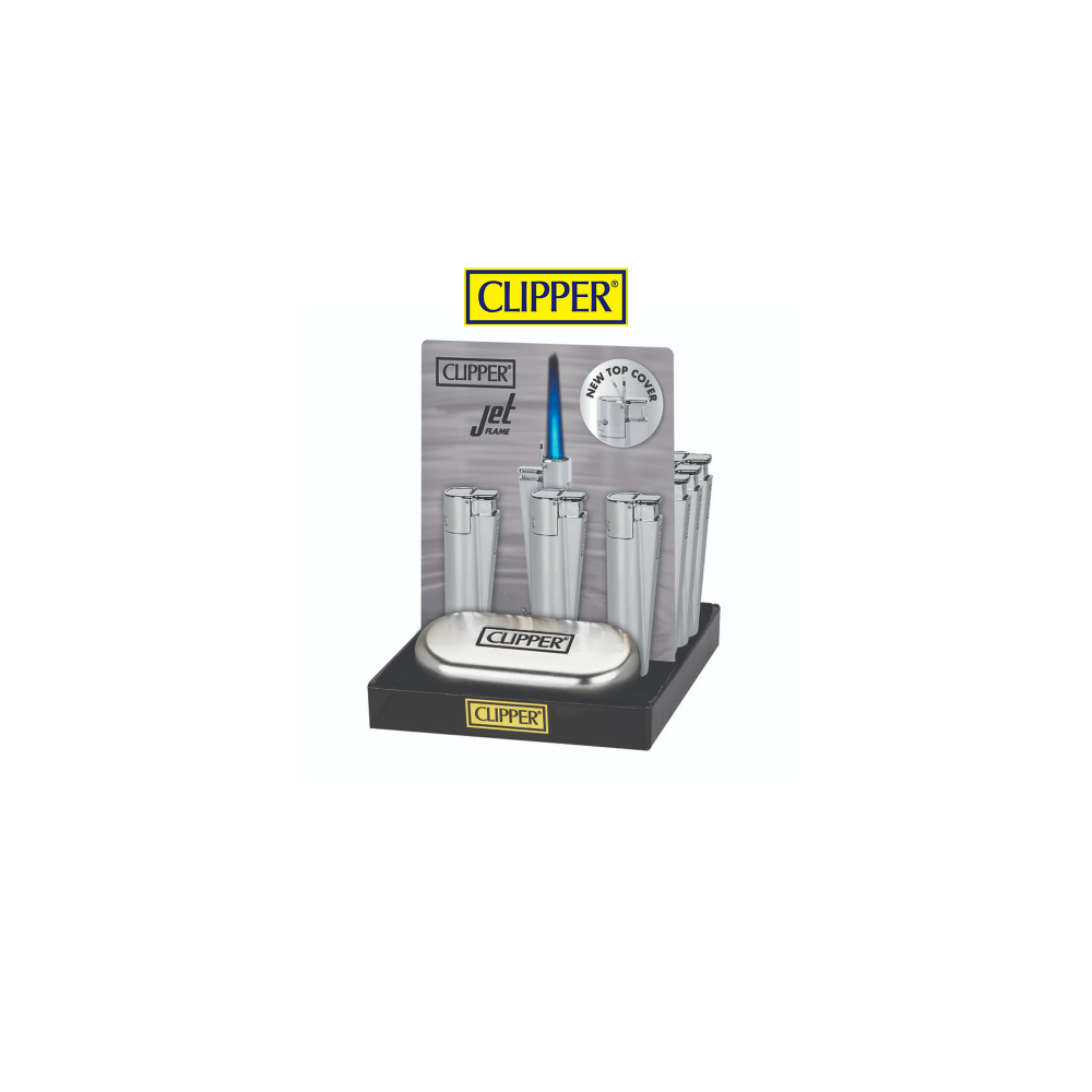 Clipper Silver Turbo Metal Lighter