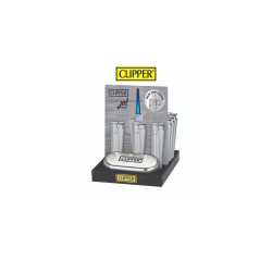 Clipper Silver Turbo Metal Lighter