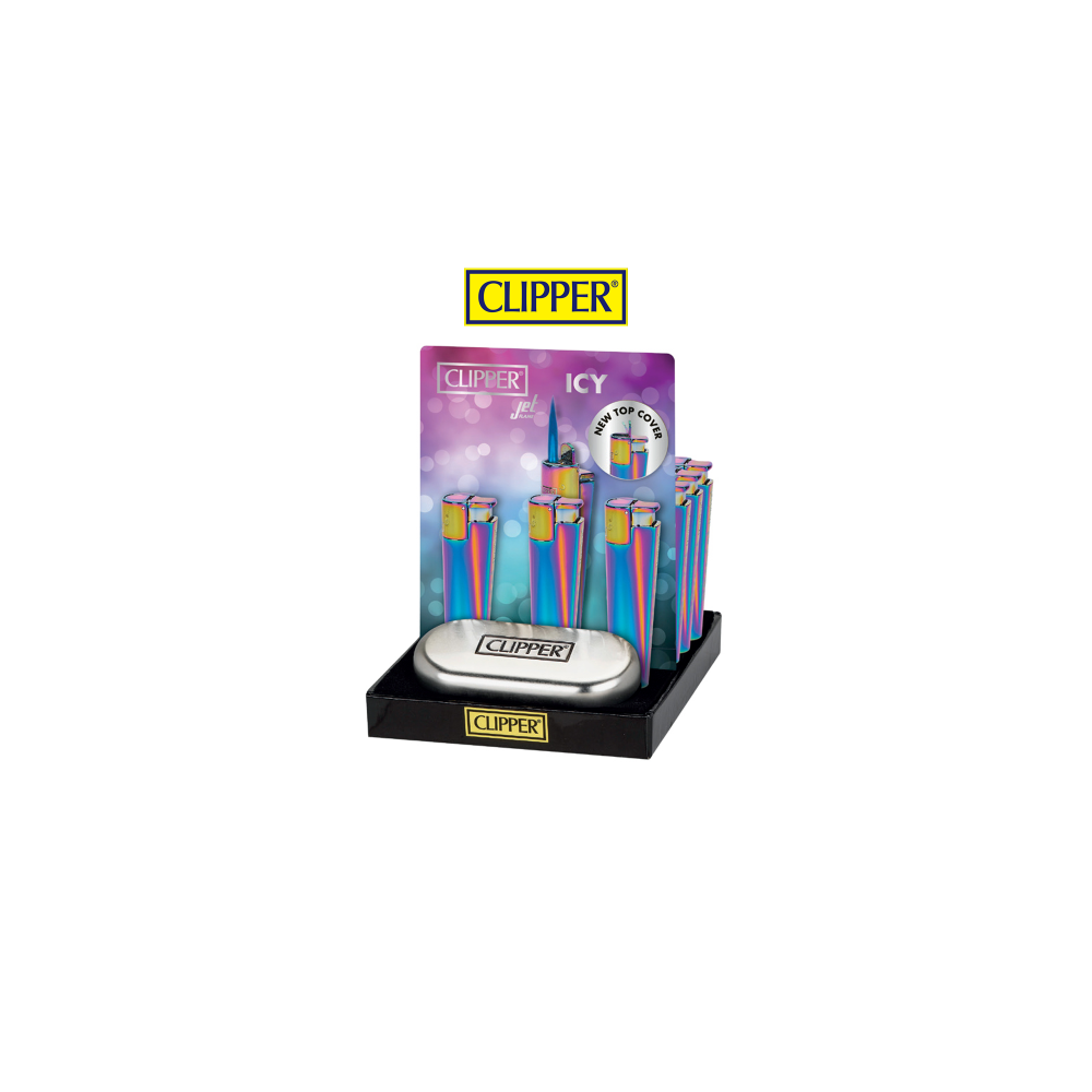 Clipper Buzlu Turbo Metal Çakmak