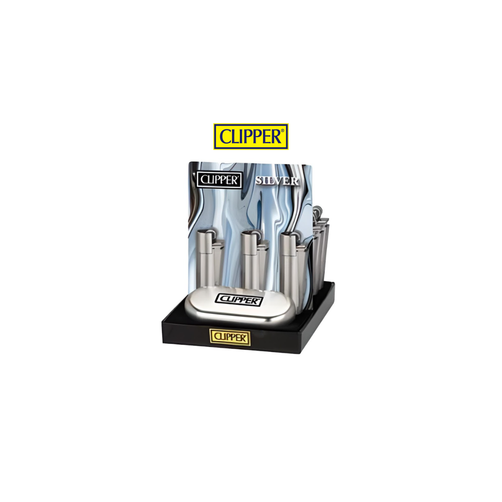 Clipper Silver Metal Lighter