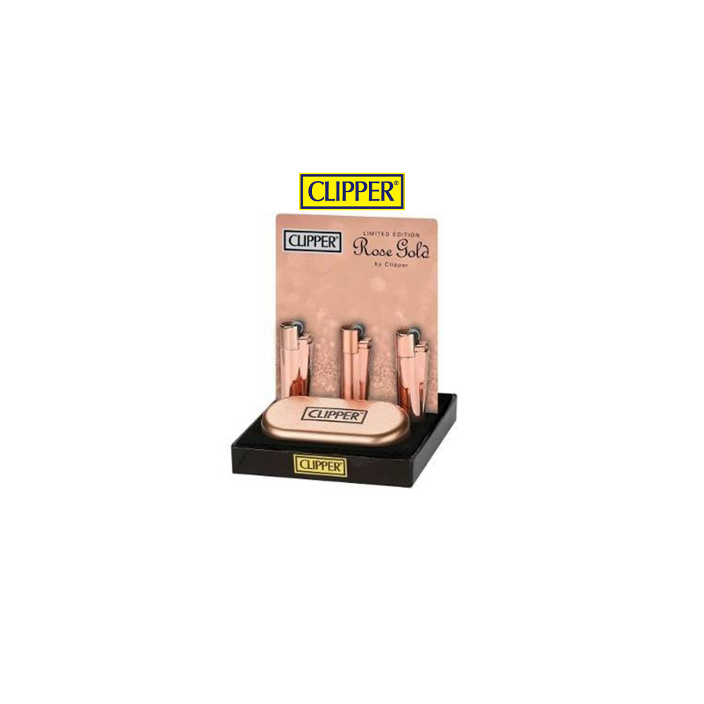 Clipper Rose Gold Metal Lighter
