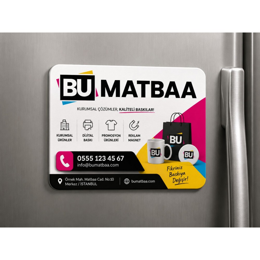 Reklam Magnet Özel Ölçü (Kişiye Özel Boyut)